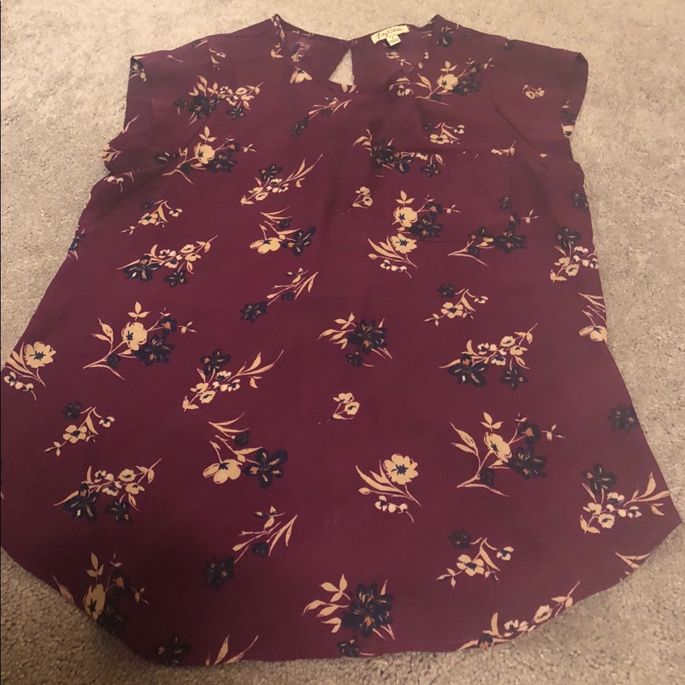 Maroon top